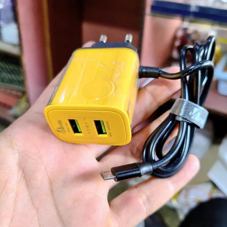 M6 My Life 3.1A Micro Super Fast Charger Led Light Changer Quick Charge